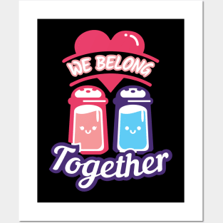 We Belong Together - Matching Couple Valentine's Day Posters and Art